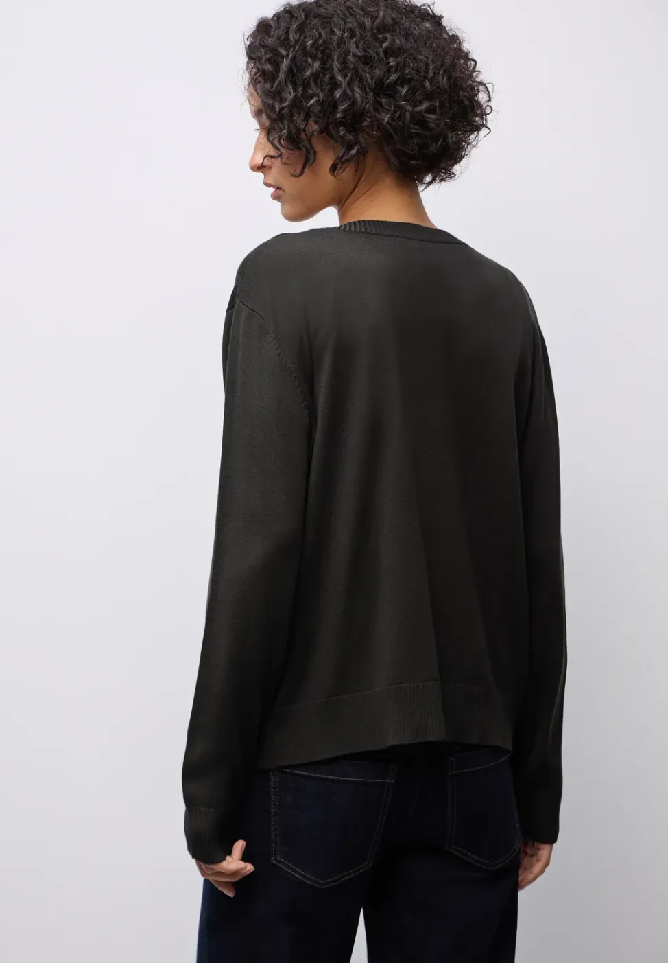 Vest met V-hals