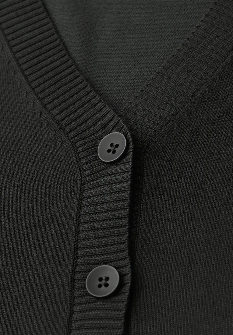 Vest met V-hals
