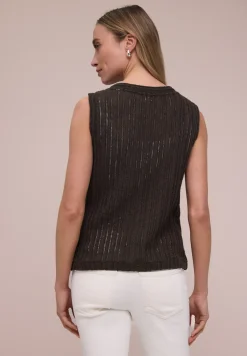 Vest met V-hals en knoopsluiting