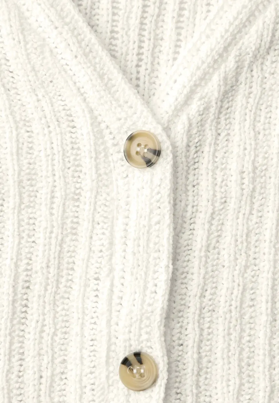 Vest met V-hals en knoopsluiting