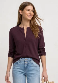 Vest met 3/4 mouwen in een gebreide look