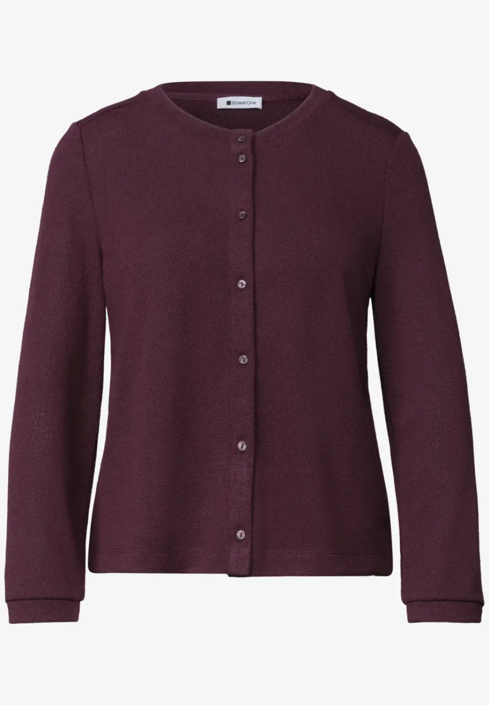 Vest met 3/4 mouwen in een gebreide look