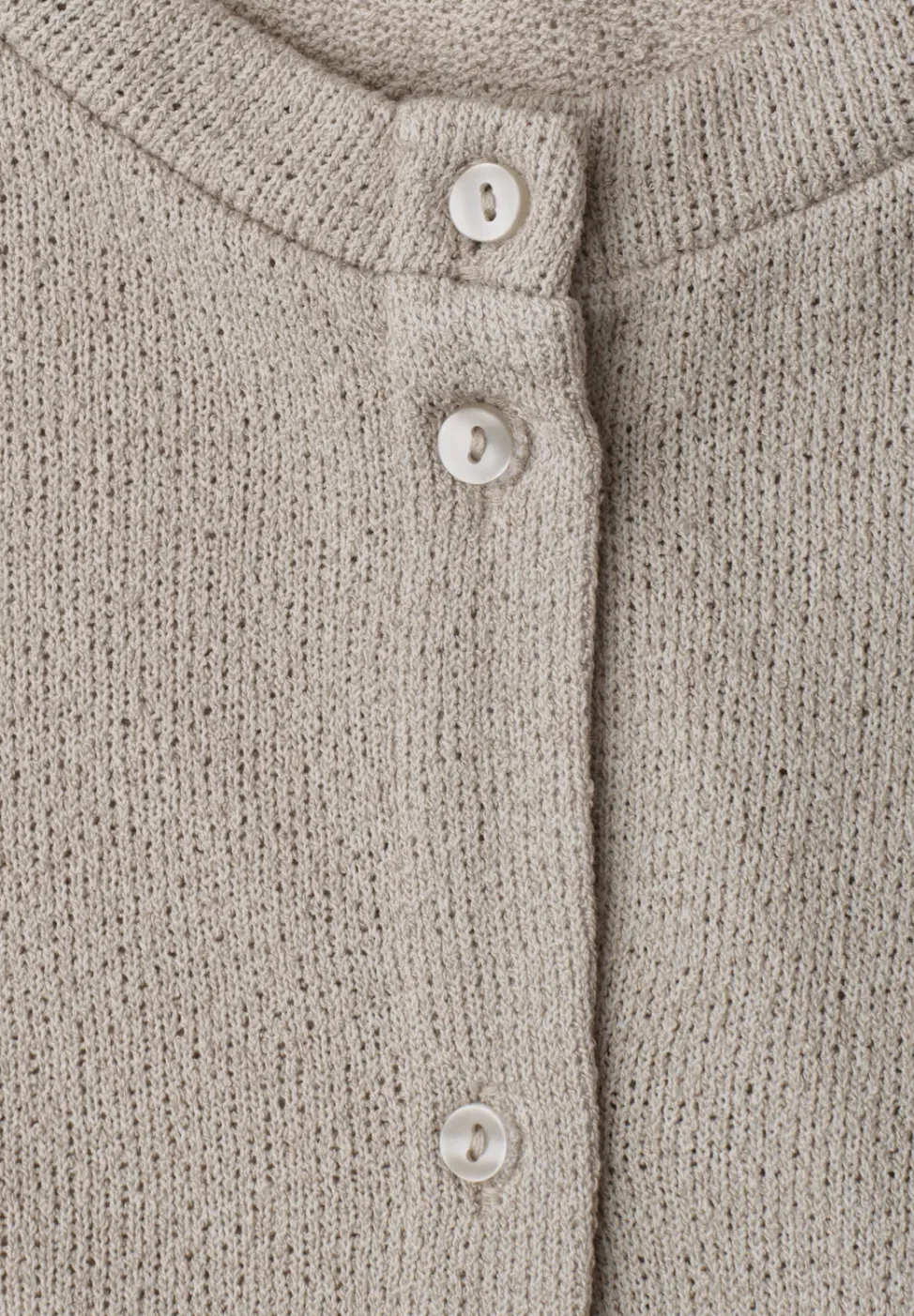 Vest met 3/4 mouwen in een gebreide look