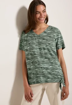 V-hals blouse met print
