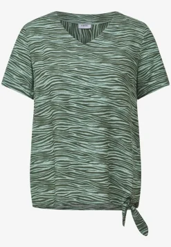 V-hals blouse met print