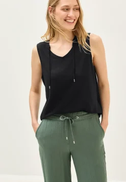 V-hals top met linten