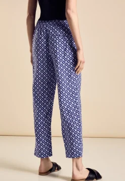 Viscose broek met print