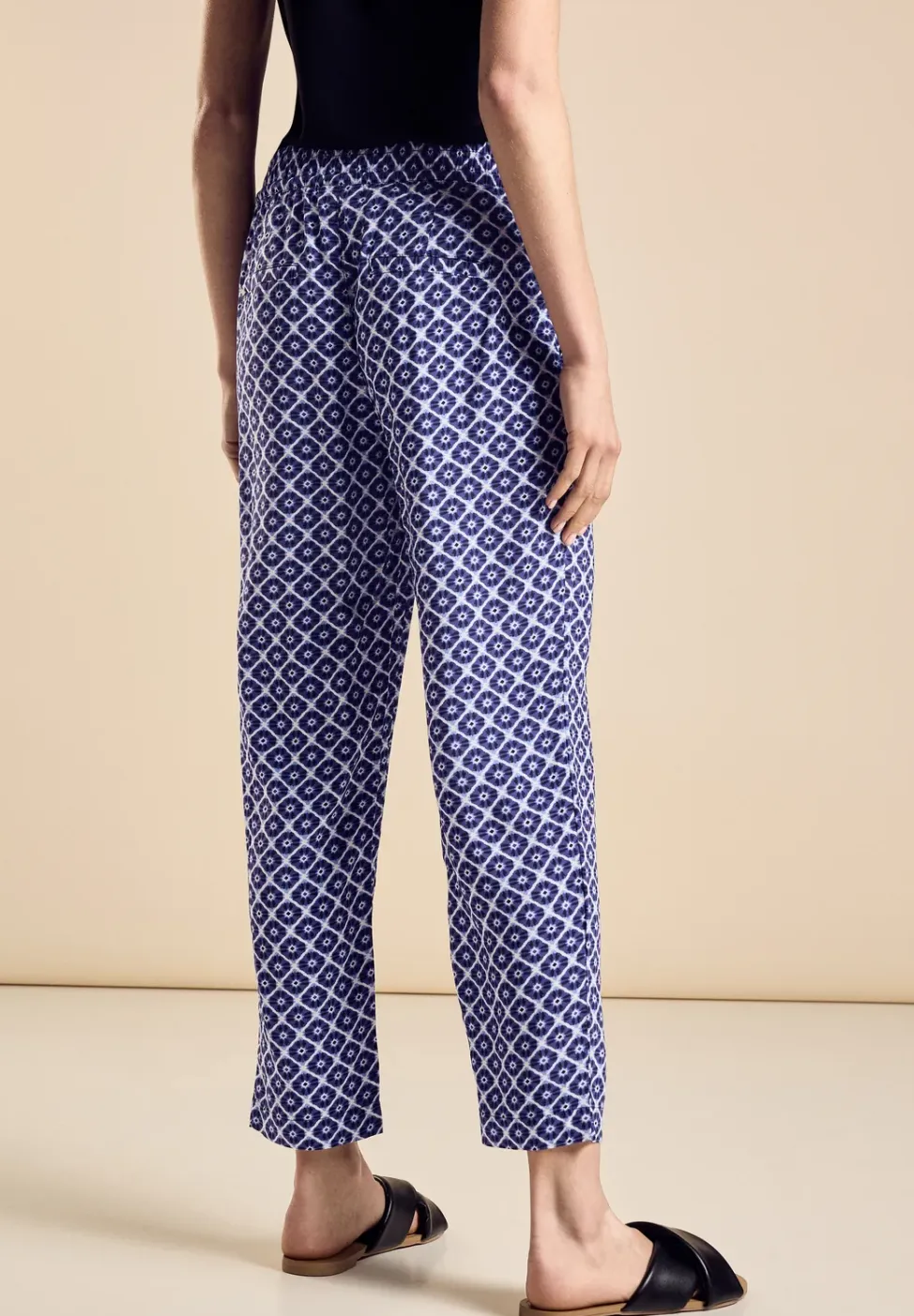 Viscose broek met print