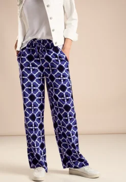 Viscose broek met print