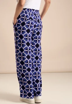 Viscose broek met print