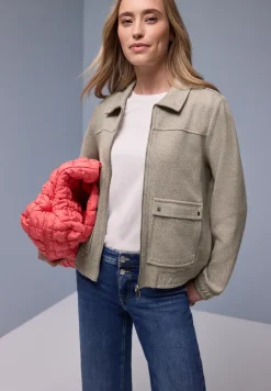 Visgraat blouson