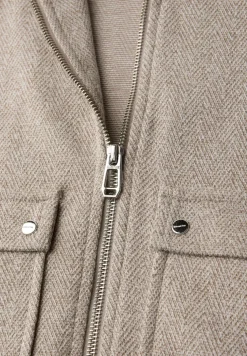 Visgraat blouson