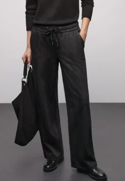 Visgraat jacquard broek