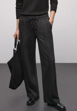 Visgraat jacquard broek