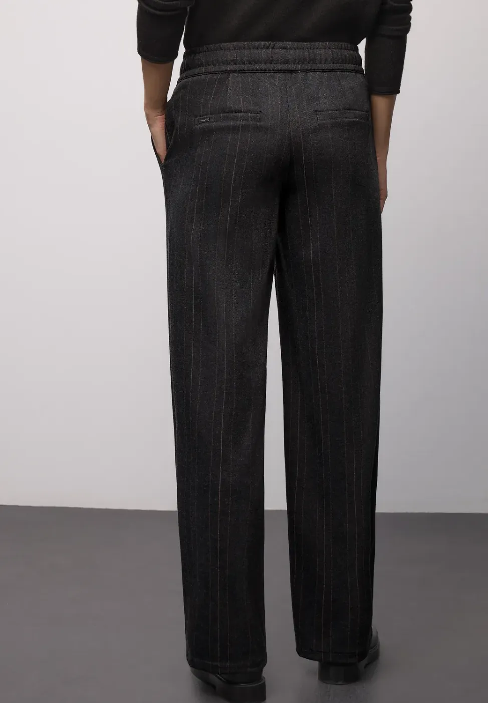 Visgraat jacquard broek