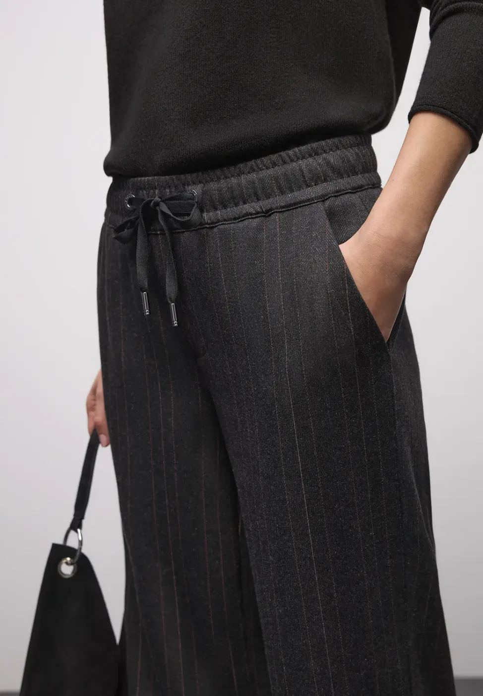 Visgraat jacquard broek