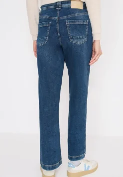 Wide Leg Patch Pocket Jeans
