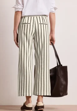 Wide Legs broek in casual pasvorm met strepen