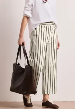 Wide Legs broek in casual pasvorm met strepen