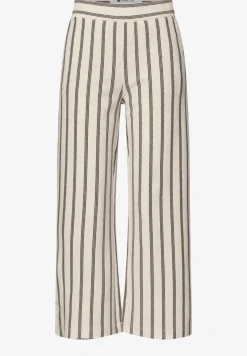 Wide Legs broek in casual pasvorm met strepen