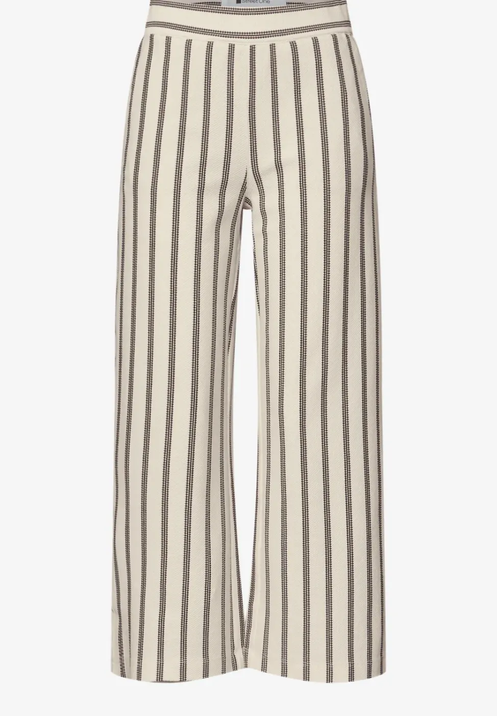 Wide Legs broek in casual pasvorm met strepen