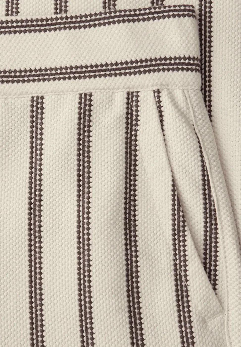 Wide Legs broek in casual pasvorm met strepen