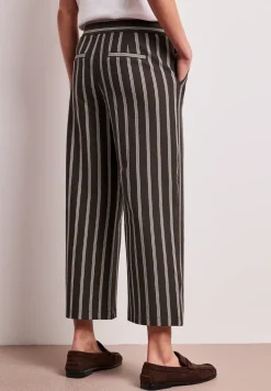 Wide Legs broek in casual pasvorm met strepen