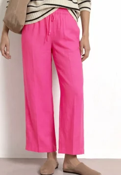 Wide Legs broek in een Loose Fit van linnen
