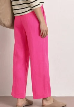 Wide Legs broek in een Loose Fit van linnen