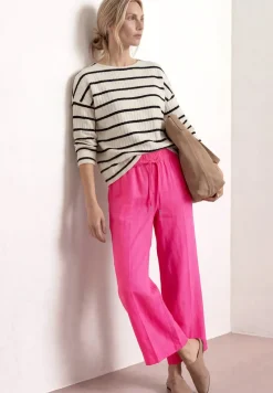 Wide Legs broek in een Loose Fit van linnen
