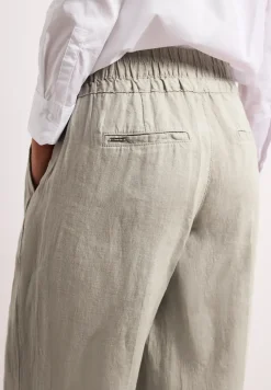 Wide Legs broek in een Loose Fit van linnen