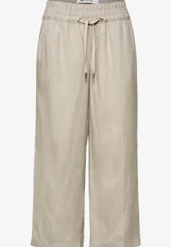 Wide Legs broek in een Loose Fit van linnen