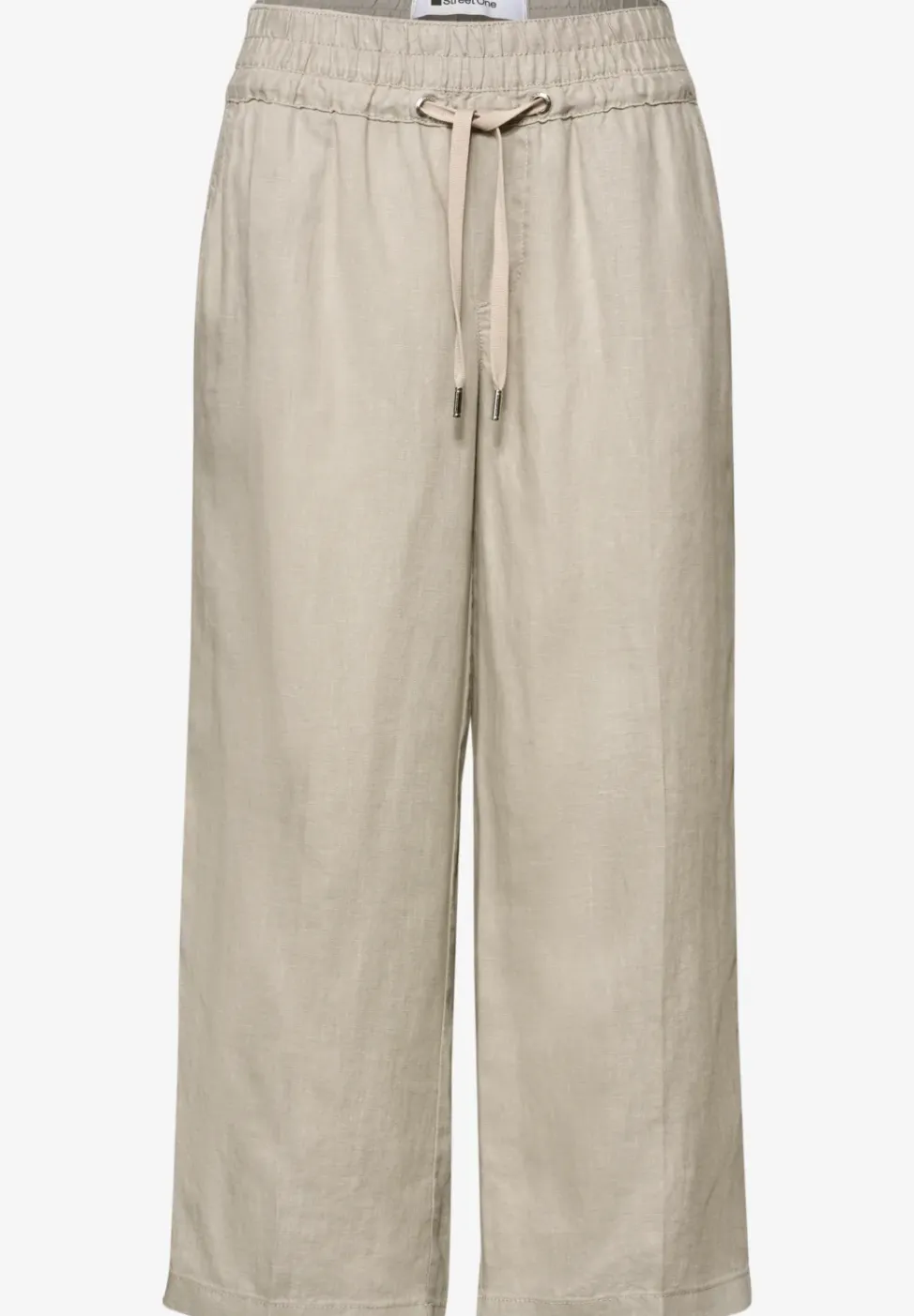 Wide Legs broek in een Loose Fit van linnen