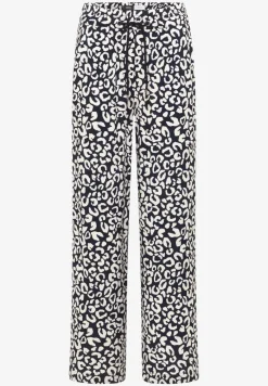 Wide Legs broek in Loose Fit met leoprint