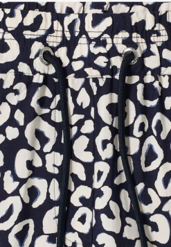 Wide Legs broek in Loose Fit met leoprint