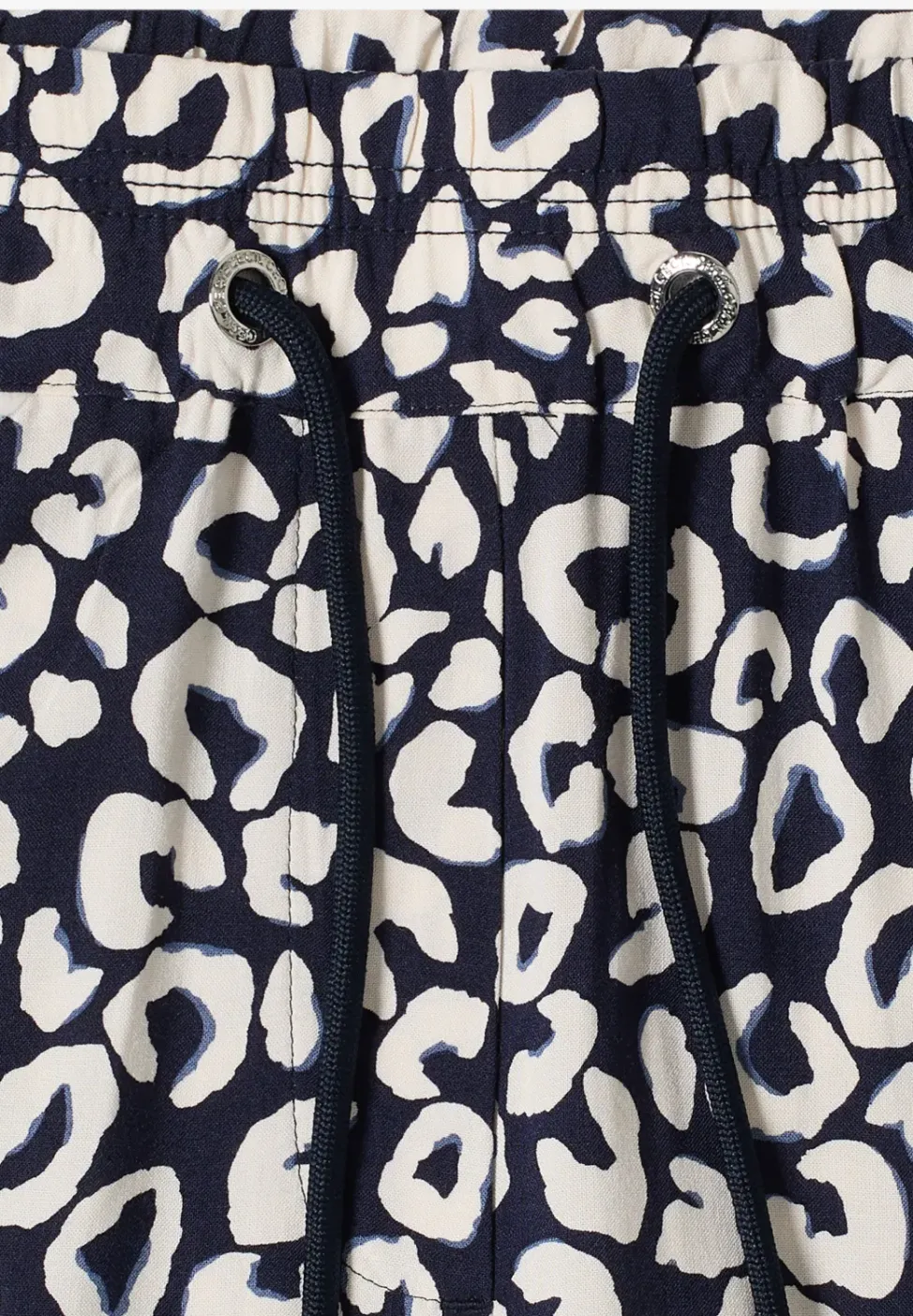 Wide Legs broek in Loose Fit met leoprint