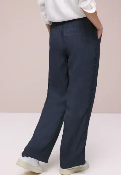 Wide Legs broek met gehaakt band