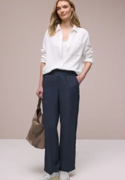Wide Legs broek met gehaakt band