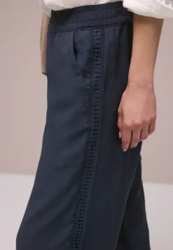Wide Legs broek met gehaakt band