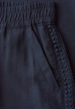Wide Legs broek met gehaakt band