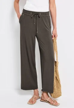Wide Legs broek met jogg tailleband