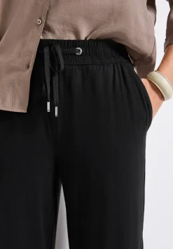 Wide Legs broek met jogg tailleband