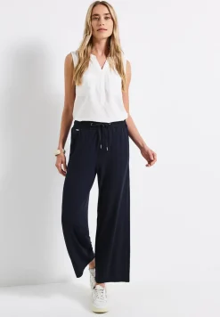 Wide Legs broek met jogg tailleband