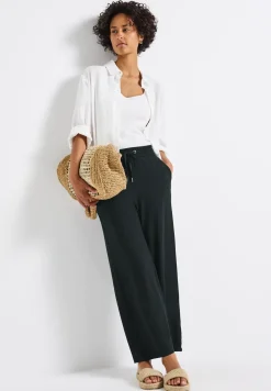 Wide Legs broek met jogg tailleband