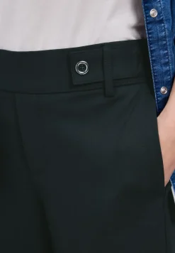 Wide Legs broek met knoopdetail