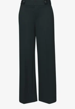 Wide Legs broek met knoopdetail