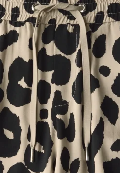 Wide Legs broek met leoprint