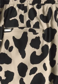 Wide Legs broek met leoprint