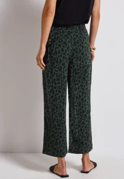 Wide Legs broek met leoprint