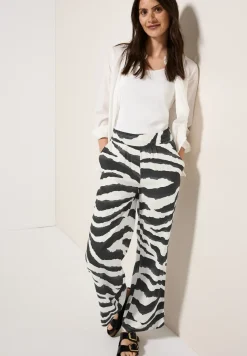Wide Legs broek met structuur